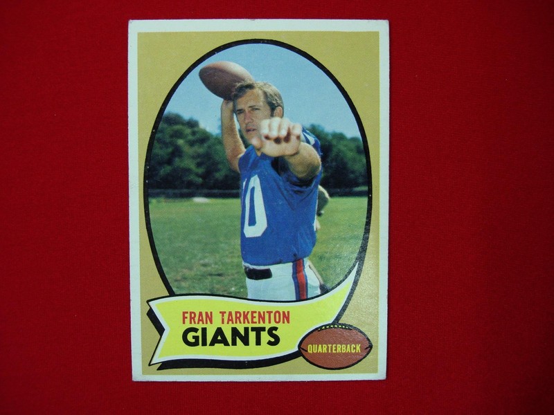 1970 Topps Fran Tarkenton New York Giants #80 Football Card