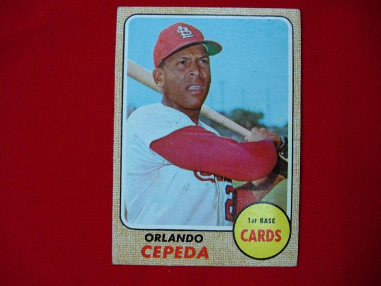 1968 Topps Orlando Cepeda St. Louis Cardinals baseball card #200