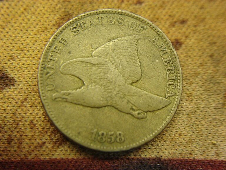 1858 LL Flying Eagle Cent, early copper/nickel, excellent detail