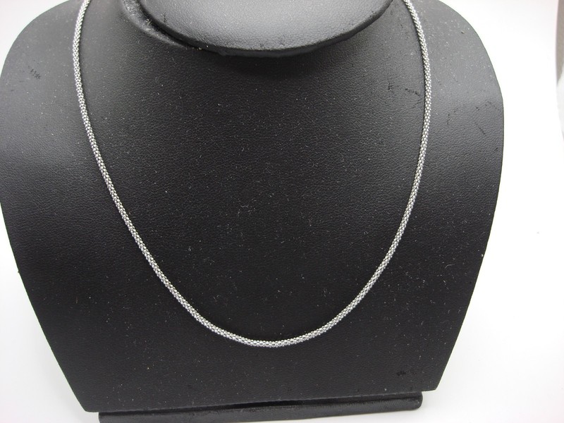 Sterling Silver Sparkle Rope Chain Necklace