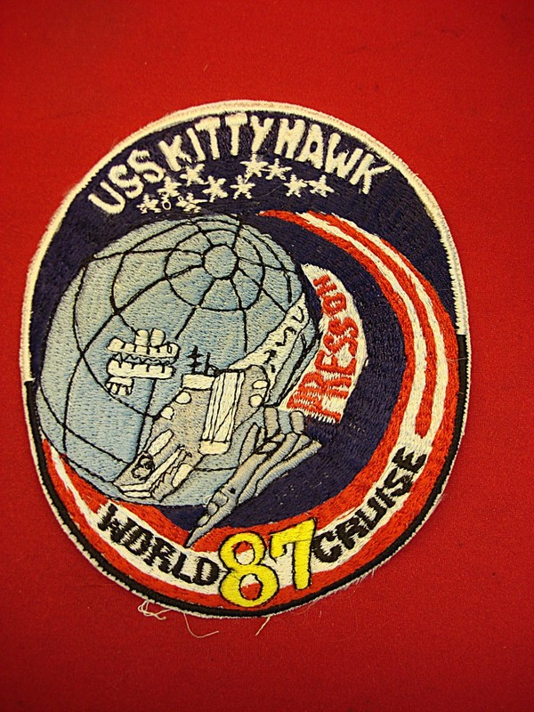 USS Kitty Hawk WORLD CRUISE 87 embroidered patch