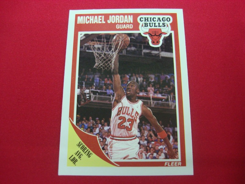 1989-90 Fleer Michael Jordan Scoring Average Leader Card #21