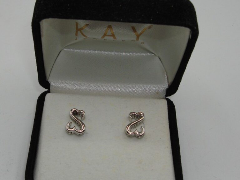 Jane Seymour Sterling Silver Open Heart Earrings