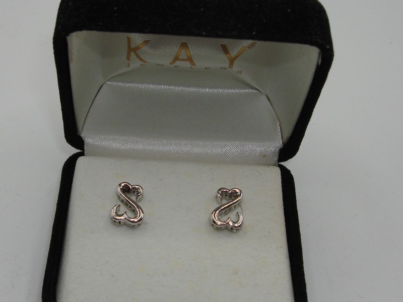 Jane Seymour Sterling Silver Open Heart Earrings