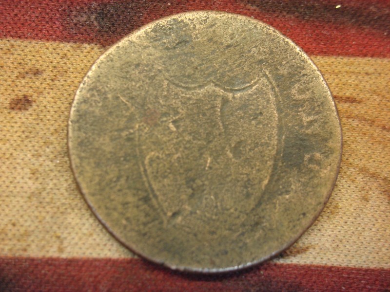 178? New Jersey copper coin, well worn, historical artifact