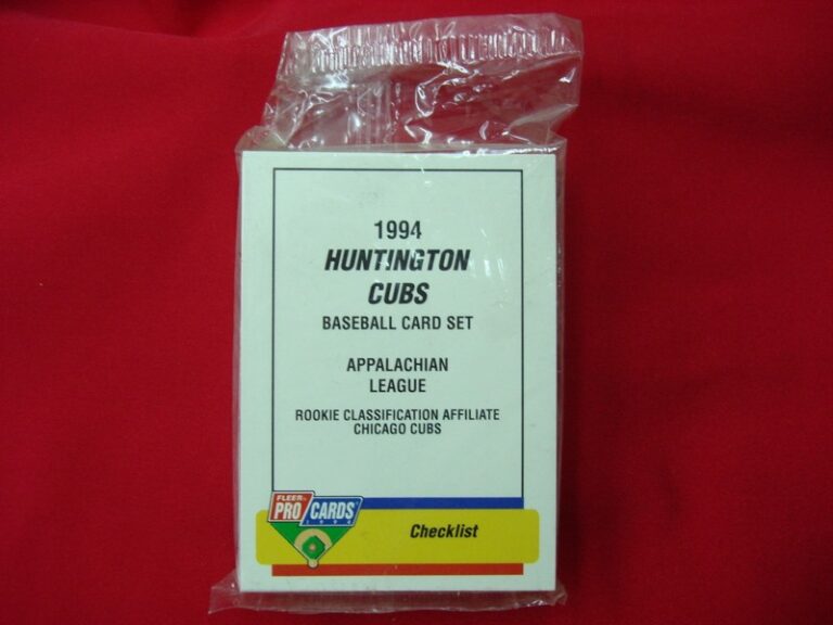 Sealed 1994 Fleer Procards Minor League Baseball Team Set of the Huntington Cubs