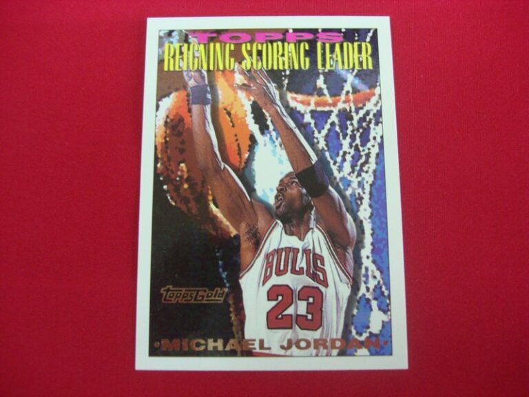 1993-94 Topps Gold Parallel Michael Jordan basketball card #384