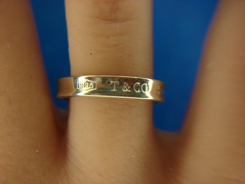 Tiffany & Co. Sterling Silver 1837 Collection Ring, Size 6 1/4, Engraved