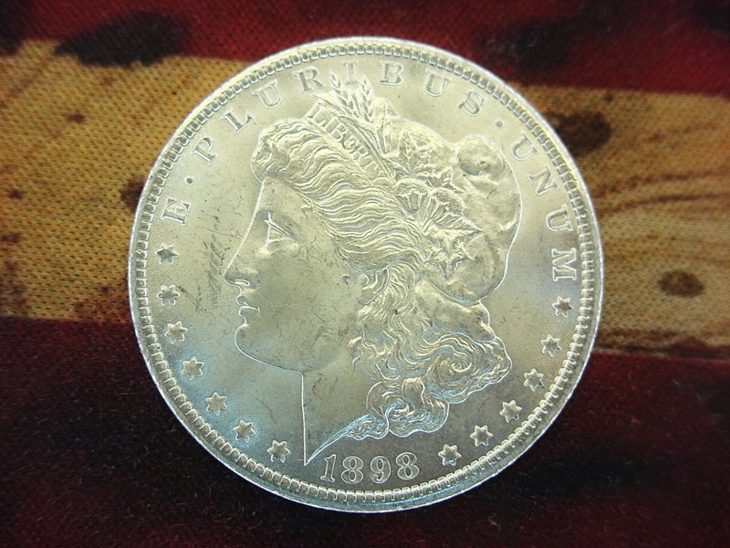 1898-O Morgan Dollar, uncleaned, nice condition