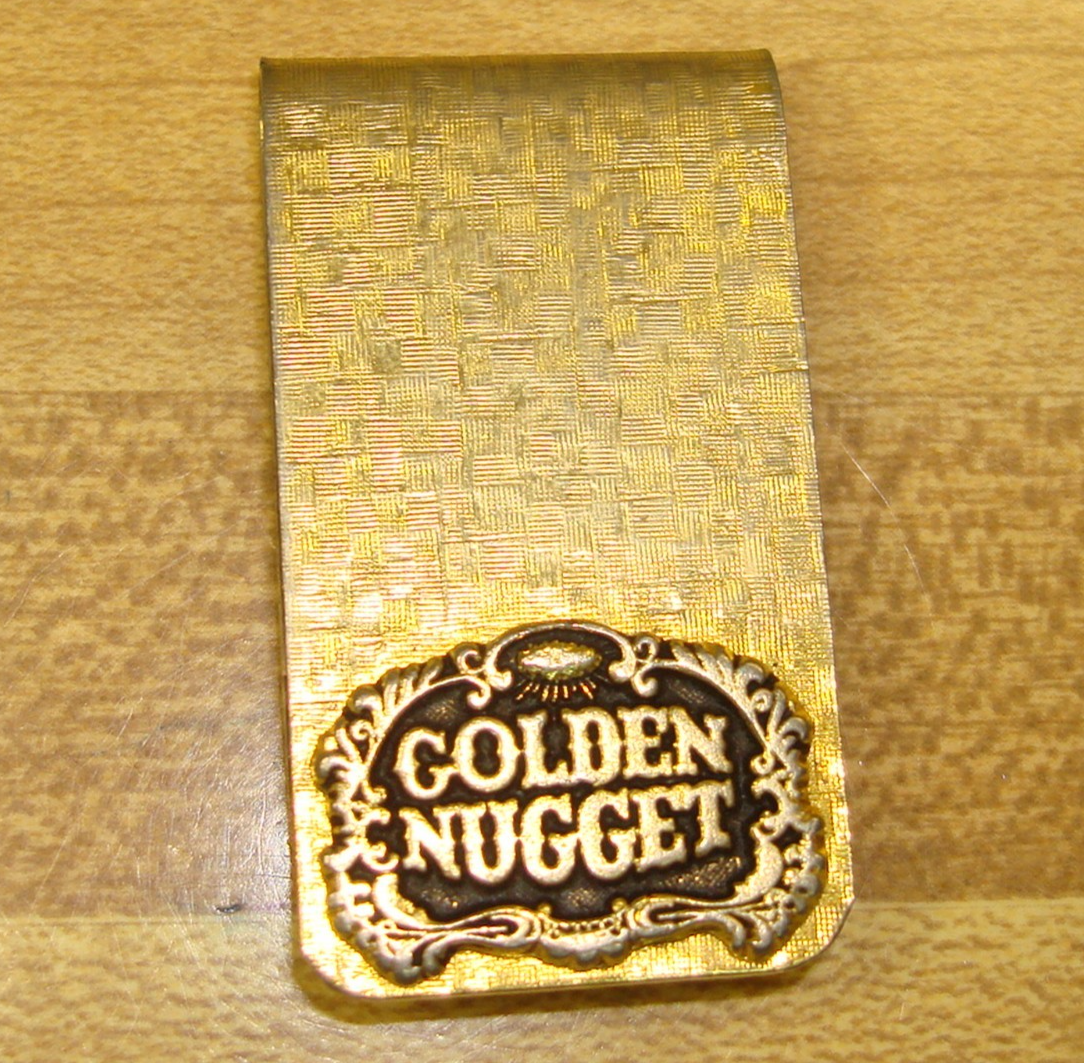 Vintage Golden Nugget Casino money clip, 1960s-70s