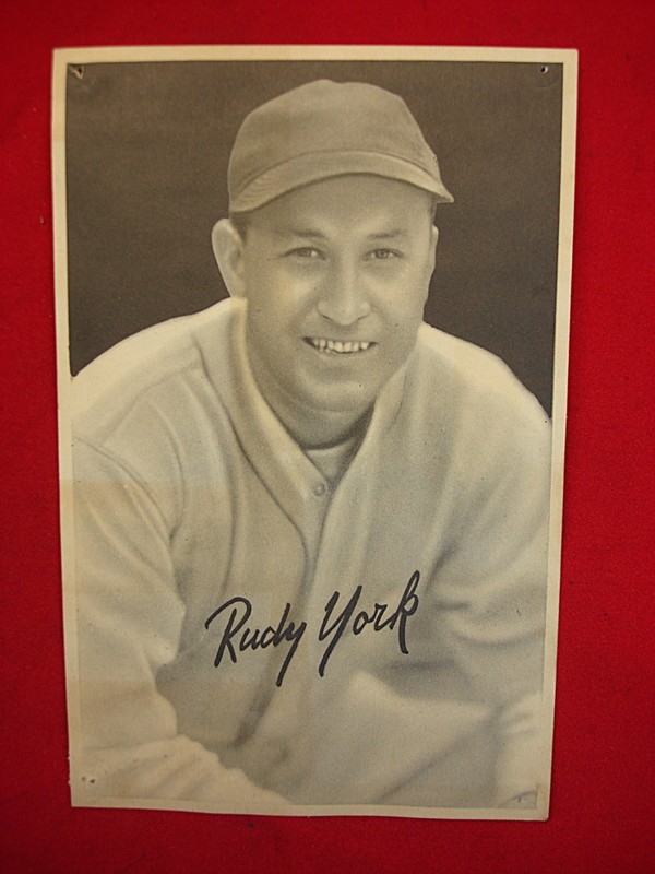 Vintage 1939 Goudey Rudy York Mini Baseball Poster