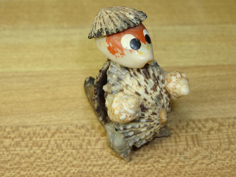 Vintage Japan Seashell Squirrel Figurine
