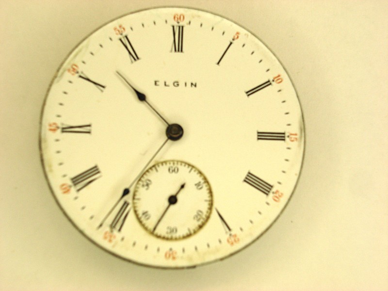 Vintage Elgin Grade 220 pocket watch movement, 1904, running and clean, 15 jewels