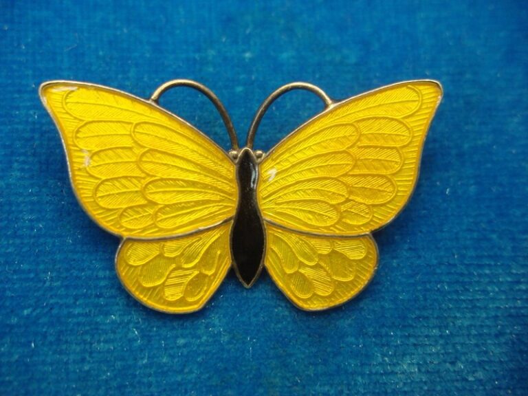 Vintage Sterling Silver Volmer Bahner Butterfly Pin