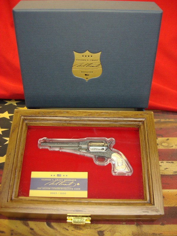 Pair of 2 oz .999 fine silver replicas of the 2026 Samoa Ulysses S. Grant Revolver