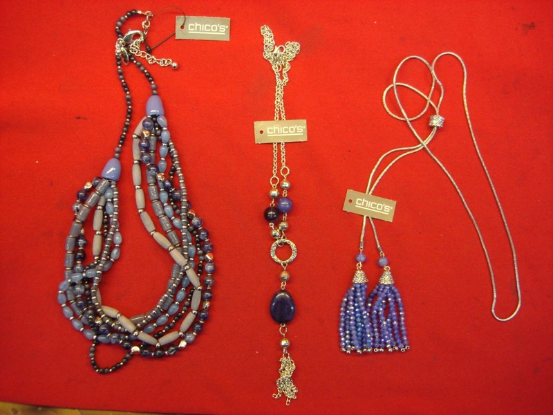 Set of three Chico's necklaces, unworn and in excellent condition
