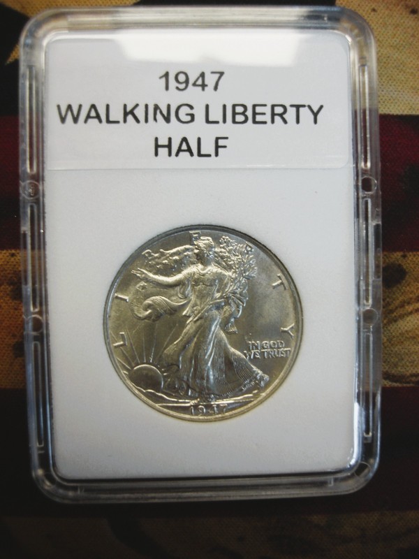 1947 Walking Liberty Half Dollar in high-end uncirculated condition
